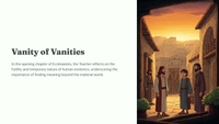 Ecclesiastes 1 - Vanity of Vanities