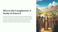 Woe to the Complacent: A Study of Amos 6