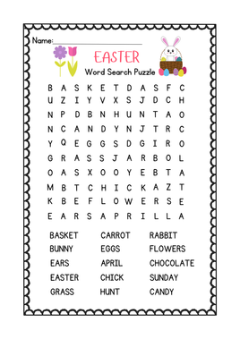 Easter Word Search