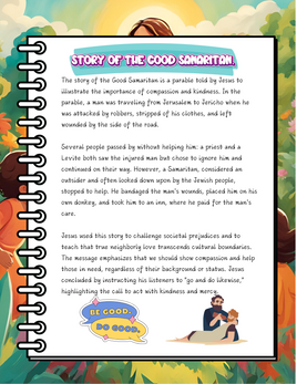 Bible Heroes Coloring Adventure - Good Samaritan -Story and Activities