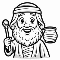 Old Testament Biblical Character Colouring Templates