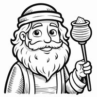 Old Testament Biblical Character Colouring Templates