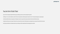 GFG Curriculum- Grade 3 -Term 1 – Week 8 - God Has a Plan