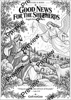 The Birth of Jesus — Christmas Coloring Collection 2026 (30 pages -Printable PDF)