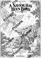 The Birth of Jesus — Christmas Coloring Collection 2026 (30 pages -Printable PDF)