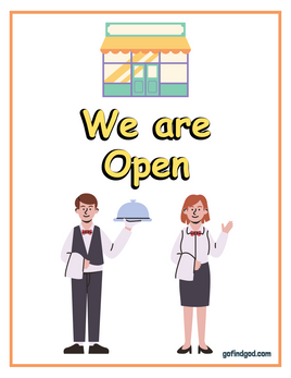 Role-Play - SPAGHETTI RESTAURANT - Open Sign