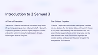 The Divided Kingdom: An Exploration of 2 Samuel 3