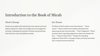 Micah 2: Judgement and Restoration