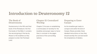 The Laws of Deuteronomy: Chapter 12