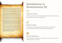 Deuteronomy 22: A Teaching