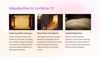 Leviticus 15: A Biblical Exploration of Bodily Discharges