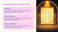 Leviticus 20: A Holistic Approach to Living