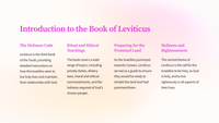 Leviticus 19: A Teaching Unit on God's Holiness