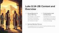 Luke 11:14-28 - The Casting Out of a Demon