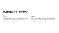 Introduction to 1 Timothy 3