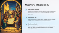 Exodus 30 -The Altar of Incense and the Census Tax