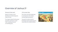 The Promised Land: Dividing the Inheritance (Joshua 21)