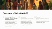 Luke 8:40-56 - The Healing of Jairus' Daughter and the Woman with a Hemorrhage