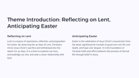 Lent Unit - Lesson 6