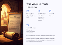 Weekly Torah & Haftarah Readings - 3rd May 2025