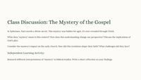 The Mystery of the Gospel: Ephesians 3