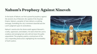 The Judgment of Nineveh: Nahum 2