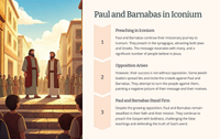 The Missionary Journeys of Paul: Acts 14