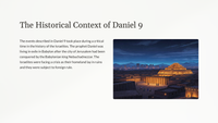 Daniel 9: A Prophetic Vision