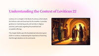 Leviticus 22 - Holiness and Offerings