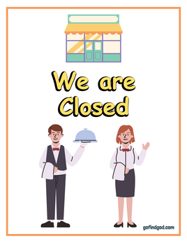 Role-Play - SPAGHETTI RESTAURANT - Closed Sign