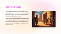 Genesis 42 - Joseph's Brothers Come to Egypt