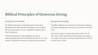 The Joy of Generous Giving: A Study of 2 Corinthians 9