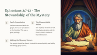 The Mystery of the Gospel: Ephesians 3