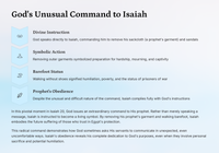 Isaiah 20 – Trust, Signs, and Consequences