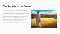 The Parable of the Sower (Mark 4)