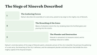 The Judgment of Nineveh: Nahum 2