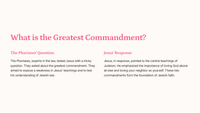 Matthew 22:34-46 - The Greatest Commandment