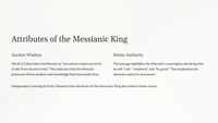 The Coming Messianic King: A Study of Micah 5