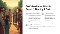 Principles of Godly Living: A Study of 1 Timothy 2