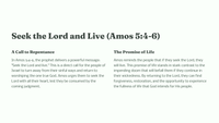 Amos 5 - A Call to Repentance