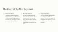 2 Corinthians 3 - The Glory of the New Covenant