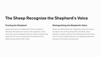 The Good Shepherd: Lessons from John 10:1-41