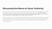 Luke 4:36 - The Authority of Jesus' Teaching