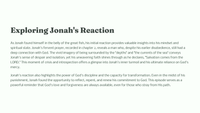 Jonah 4 - The Book of Jonah: A Lesson on God's Compassion