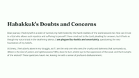 Habakkuk 3 - Habakkuk's Prayer of Faith