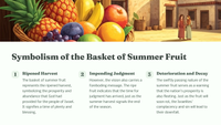 Amos 8 - The Vision of the Basket of Summer Fruit