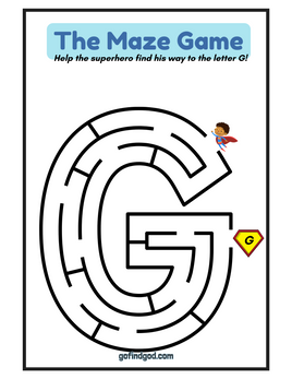🦸♂️ Superhero Alphabet Maze Adventure – A-Z & Shapes Maze Worksheets!