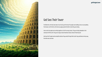 GFG Curriculum- Grade 3 -Term 1 – Week 4 - Tower of Babel – Human Pride vs God’s Plan