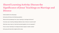 The Teachings of Jesus: Matthew 19:1-15