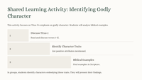 Titus 2:1-15: A Biblical Framework for Discipleship